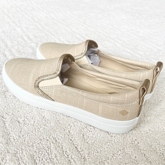 NWT Sperry Women’s Creat Twin Gore Ivory Slip Ons - 7.5 - Picture 7 of 16